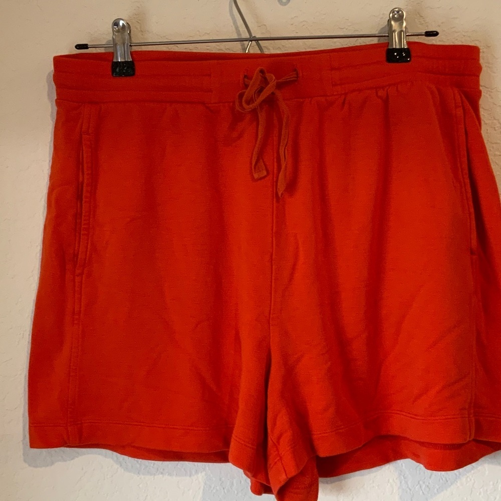 Anthropologie Vibrant Orange Athletic Shorts